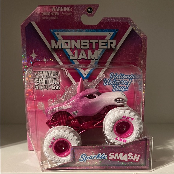 Monster Jam - Limited Edition 2025 National Unicorn Day Sparkle Smash 1:64 Scale